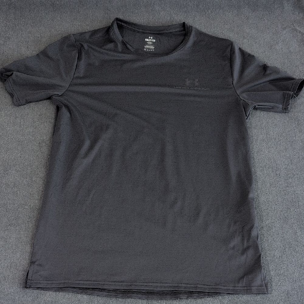Under Armour Men's Small HeatGear Tech 2.0 Short Sleeve Tee - Gray